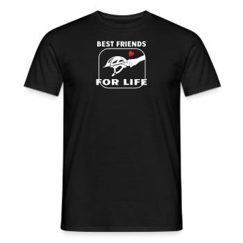 Bicycle Accessories Cyclist Motif - Men's T-Shirt - black - Front - AI Model Male 178 light (178cm)