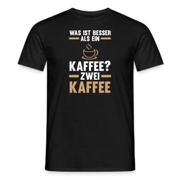 Kaffee Koffein Kaffee Trinker Geschenk - Männer T-Shirt - Schwarz - Vorne - AI Model Male 178 light (178cm)