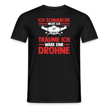 Drohne Pilot Quadrokopter Geschenk - Männer T-Shirt - Schwarz - Vorne - AI Model Male 178 light (178cm)