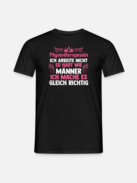 Physiotherapeutin Beruf Physio Geschenk - Männer T-Shirt - Schwarz