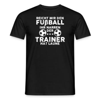 Trainer Sport Sportler Geschenk - Männer T-Shirt - Schwarz - Vorne - AI Model Male 178 light (178cm)