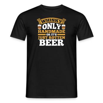 Whisky Alkohol Whisky Liebhaber Geschenk - Männer T-Shirt - Schwarz - Vorne - AI Model Male 178 light (178cm)