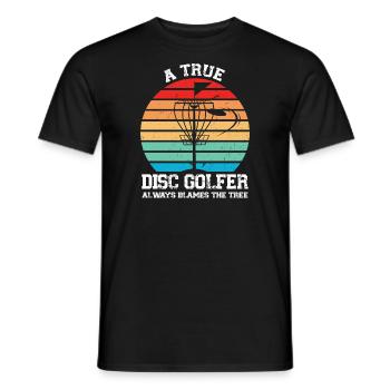Discgolfer Discgolf Discgolfing Geschenk - Männer T-Shirt - Schwarz - Vorne - AI Model Male 178 light (178cm)