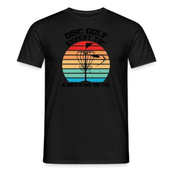 Discgolfer Discgolf Discgolfing Geschenk - Männer T-Shirt - Schwarz - Vorne - AI Model Male 178 light (178cm)