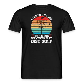 Discgolfer Discgolf Discgolfing Geschenk - Männer T-Shirt - Schwarz - Vorne - AI Model Male 178 light (178cm)