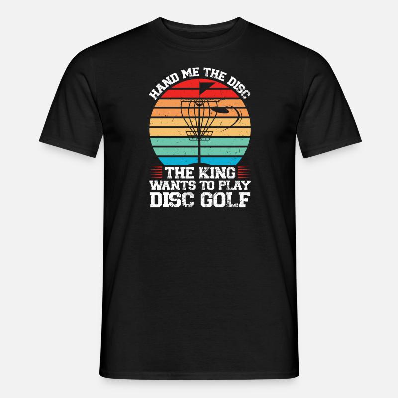 Discgolfer Discgolf Discgolfing Geschenk - Männer T-Shirt - Schwarz