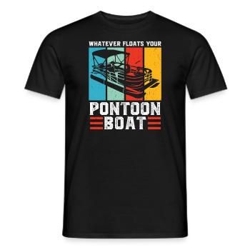 Ponton Pontonierboot Geschenk - Männer T-Shirt - Schwarz - Vorne - AI Model Male 178 light (178cm)