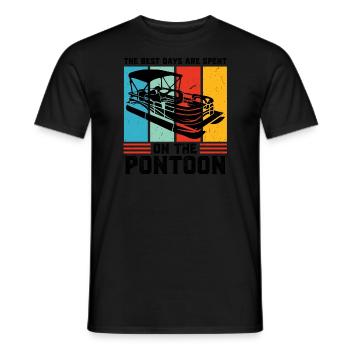 Ponton Pontonierboot Geschenk - Männer T-Shirt - Schwarz - Vorne - AI Model Male 178 light (178cm)