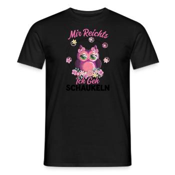 Eule Vogel Eulen Liebhaber Geschenk - Männer T-Shirt - Schwarz - Vorne - AI Model Male 178 light (178cm)