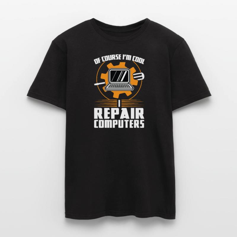Technischer Support Computertechniker Technischer Männer T-Shirt