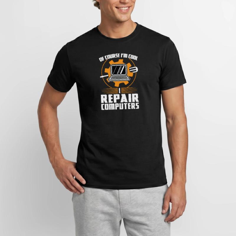 Technischer Support Computertechniker Technischer Männer T-Shirt