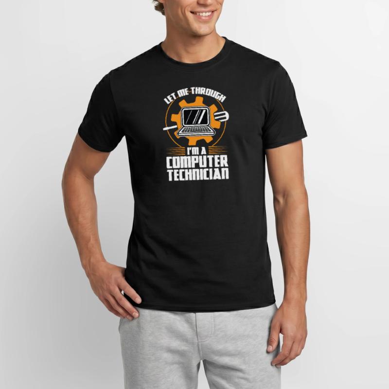Technischer Support Computertechniker Technischer Männer T-Shirt