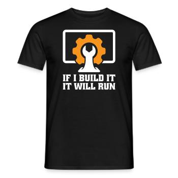 Technischer Support Computertechniker Technischer - Männer T-Shirt - Schwarz - Vorne - AI Model Male 178 light (178cm)