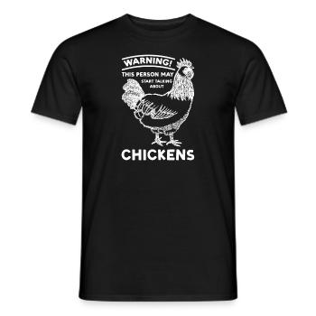 Hühnerhaltung Tierhaltung Geschenk - Männer T-Shirt - Schwarz - Vorne - AI Model Male 178 light (178cm)