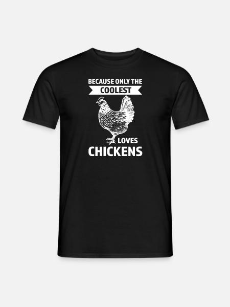 Hühnerhaltung Tierhaltung Geschenk - Männer T-Shirt - Schwarz