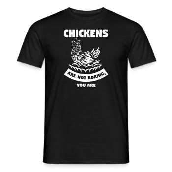 Hühnerhaltung Tierhaltung Geschenk - Männer T-Shirt - Schwarz - Vorne - AI Model Male 178 light (178cm)