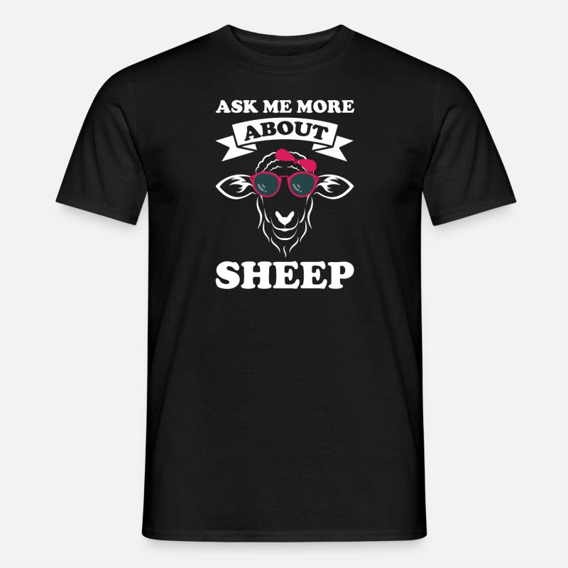 Schafe Schafhalter Geschenk - Männer T-Shirt - Schwarz