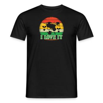 Gardener Accessories Garden Motif - Men's T-Shirt - black - Front - AI Model Male 178 light (178cm)
