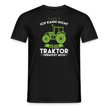 Traktor Trecker Traktoren Geschenk - Männer T-Shirt - Schwarz - Vorne - AI Model Male 178 light (178cm)