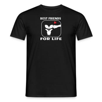Gardener Accessories Garden Motif - Men's T-Shirt - black - Front - AI Model Male 178 light (178cm)