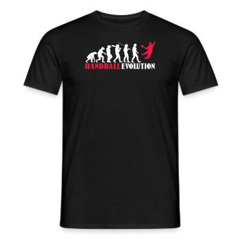 Accessoires de handball motif handball - T-shirt homme - noir - Devant - AI Model Male 178 light (178cm)