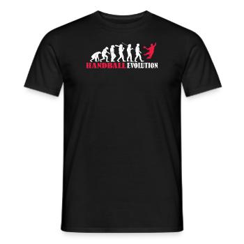 Accessoires de handball motif handball - T-shirt homme - noir - Devant - AI Model Male 178 light (178cm)