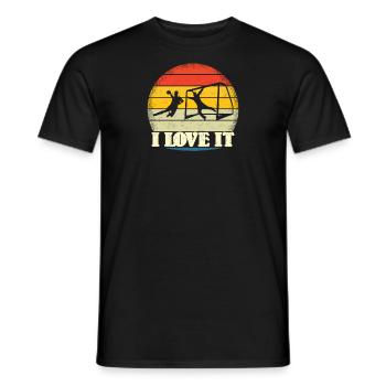 Accessoires de handball motif handball - T-shirt homme - noir - Devant - AI Model Male 178 light (178cm)