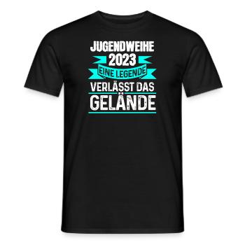 Jugendweihe Party Geschenk - Männer T-Shirt - Schwarz - Vorne - AI Model Male 178 light (178cm)