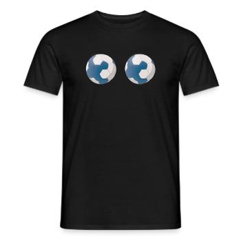 Accessoires de handball motif handball - T-shirt homme - noir - Devant - AI Model Male 178 light (178cm)