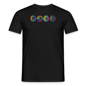 Accessoires de handball motif handball - T-shirt homme - noir - Devant - AI Model Male 178 light (178cm)