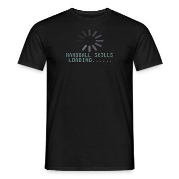 Accessoires de handball motif handball - T-shirt homme - noir - Devant - AI Model Male 178 light (178cm)