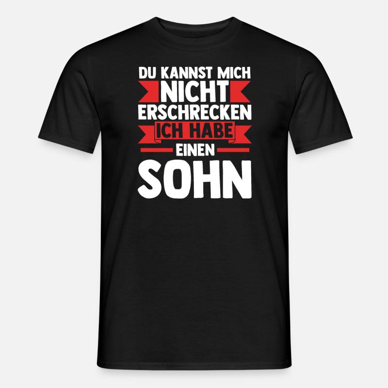 Papa Tochter Söhne Geschenk - Männer T-Shirt - Schwarz