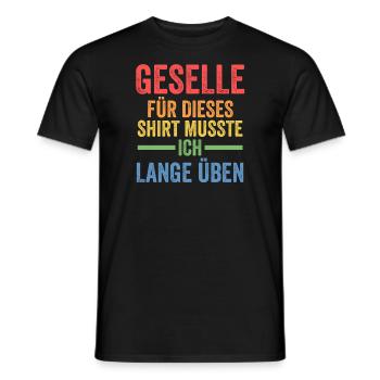 Geselle Prüfung Gesellen Prüfung Geschenk - Männer T-Shirt - Schwarz - Vorne - AI Model Male 178 light (178cm)
