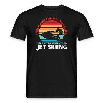 Jetski Jetskifahren Wintersport Geschenk - Männer T-Shirt - Schwarz - Vorne - AI Model Male 178 light (178cm)