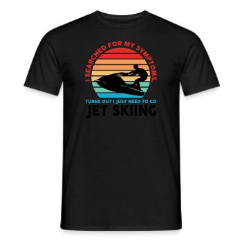 Jetski Jetskifahren Wintersport Geschenk - Männer T-Shirt - Schwarz - Vorne - AI Model Male 178 light (178cm)