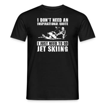 Jetski Jetskifahren Wintersport Geschenk - Männer T-Shirt - Schwarz - Vorne - AI Model Male 178 light (178cm)