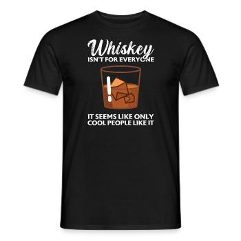 Whiskey trinken Whiskey trinken Whiskey Geschenk - Männer T-Shirt - Schwarz - Vorne - AI Model Male 178 light (178cm)