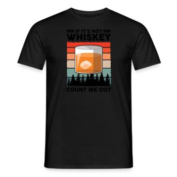 Whiskey trinken Whiskey trinken Whiskey Geschenk - Männer T-Shirt - Schwarz - Vorne - AI Model Male 178 light (178cm)