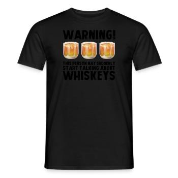 Whiskey trinken Whiskey trinken Whiskey Geschenk - Männer T-Shirt - Schwarz - Vorne - AI Model Male 178 light (178cm)
