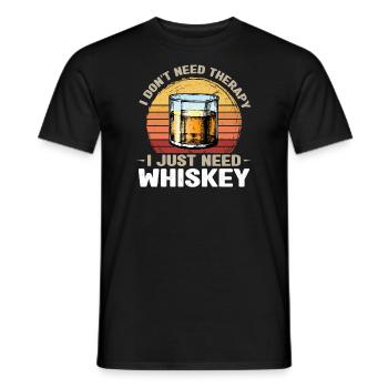 Whiskey trinken Whiskey trinken Whiskey Geschenk - Männer T-Shirt - Schwarz - Vorne - AI Model Male 178 light (178cm)