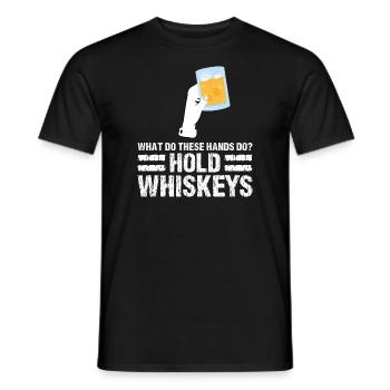 Whiskey trinken Whiskey trinken Whiskey Geschenk - Männer T-Shirt - Schwarz - Vorne - AI Model Male 178 light (178cm)