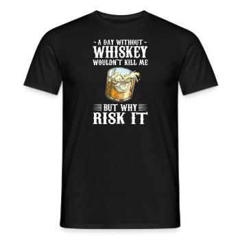 Whiskey trinken Whiskey trinken Whiskey Geschenk - Männer T-Shirt - Schwarz - Vorne - AI Model Male 178 light (178cm)