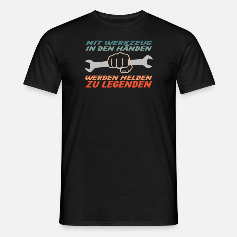 Heimwerker Geschenkidee Handwerker - Männer T-Shirt - Schwarz