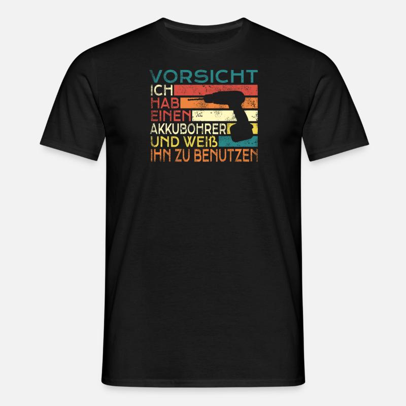 Heimwerker Geschenkidee Handwerker - Männer T-Shirt - Schwarz