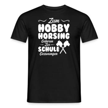 Hobby Horse Pferde Pferde Geschenk - Männer T-Shirt - Schwarz - Vorne - AI Model Male 178 light (178cm)