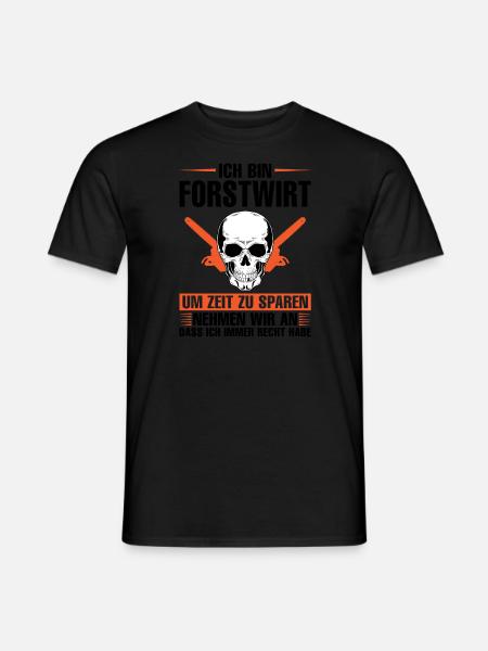 Forstwirt Beruf Förster Geschenk - Männer T-Shirt - Schwarz