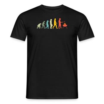 Grillen und Camper Geschenkidee - Männer T-Shirt - Schwarz - Vorne - AI Model Male 178 light (178cm)