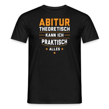 Abitur Abschluss Schulabschluss Geschenk - Männer T-Shirt - Schwarz - Vorne - AI Model Male 178 light (178cm)