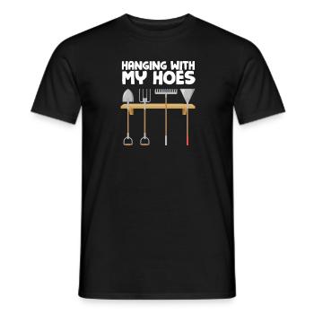 Drôle de dicton pour les jardiniers traîner avec mon - T-shirt homme - noir - Devant - AI Model Male 178 light (178cm)