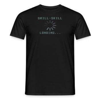 Barbecuing and Camper Gift Idea - Men's T-Shirt - black - Front - AI Model Male 178 light (178cm)